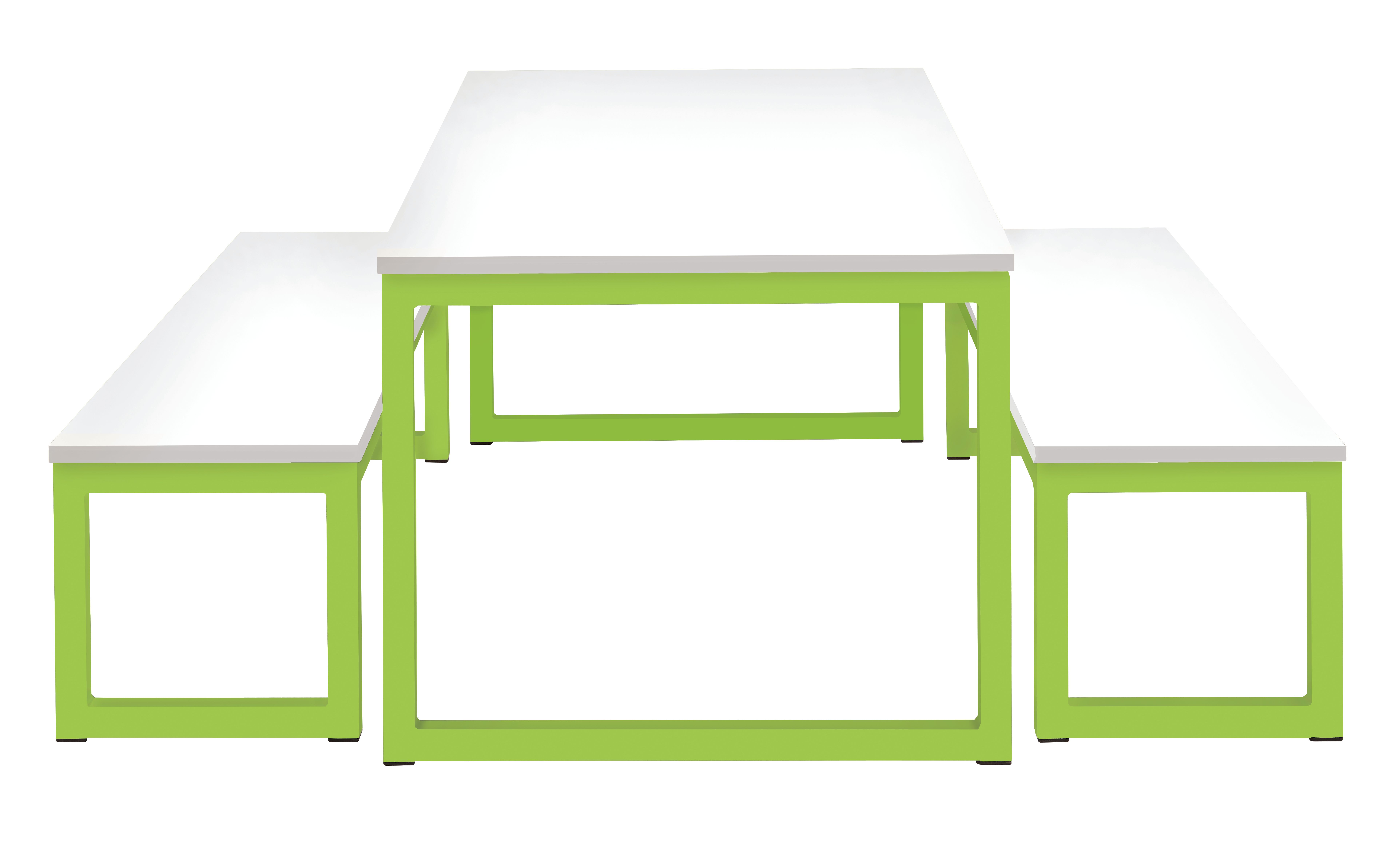 Dining Tables and Benches Green L1800mm